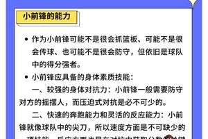 业余小前锋如何快速进步:提升篮球技术的高效策略